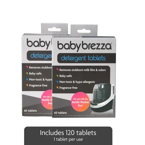 Baby Brezza Detergent Tablets For Bottle Washer Pro 120 Tablets
