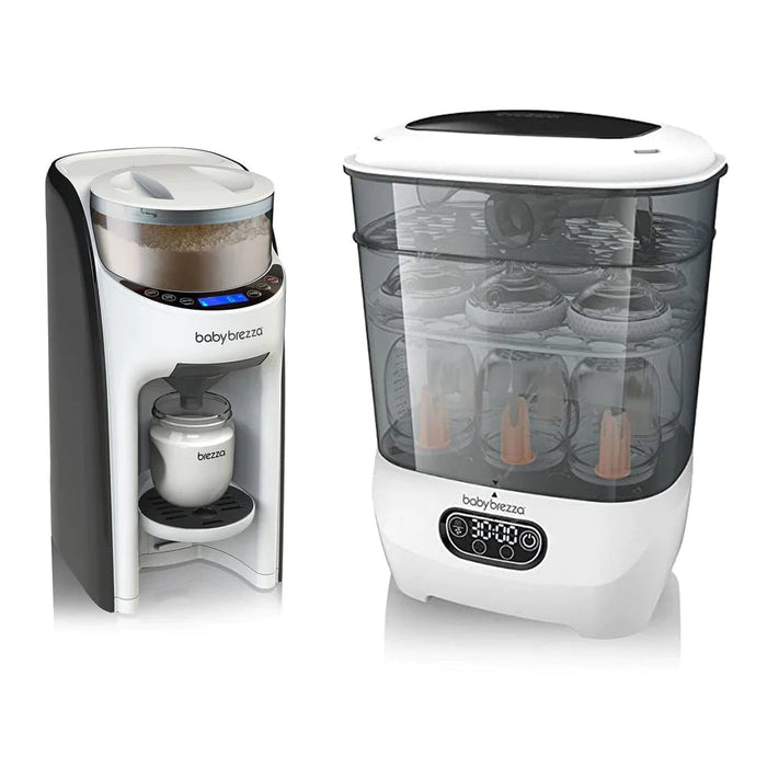 Baby Brezza Formula Pro Advanced Dispenser + Steriliser Bundle
