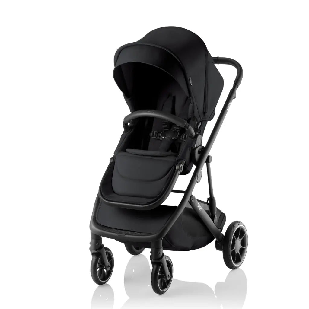 Britax Mini Stroller + Mini Bassinet - Raven Black Melange