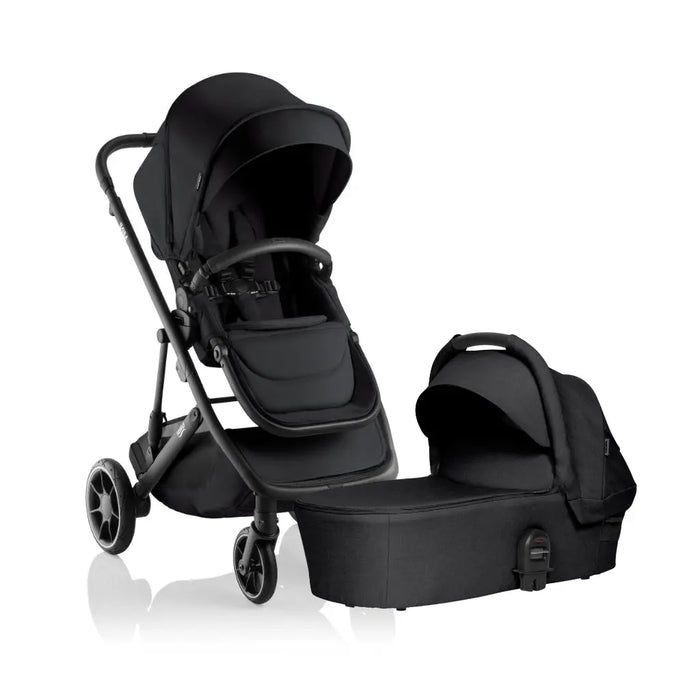 Britax Mini Stroller + Mini Bassinet - Raven Black Melange
