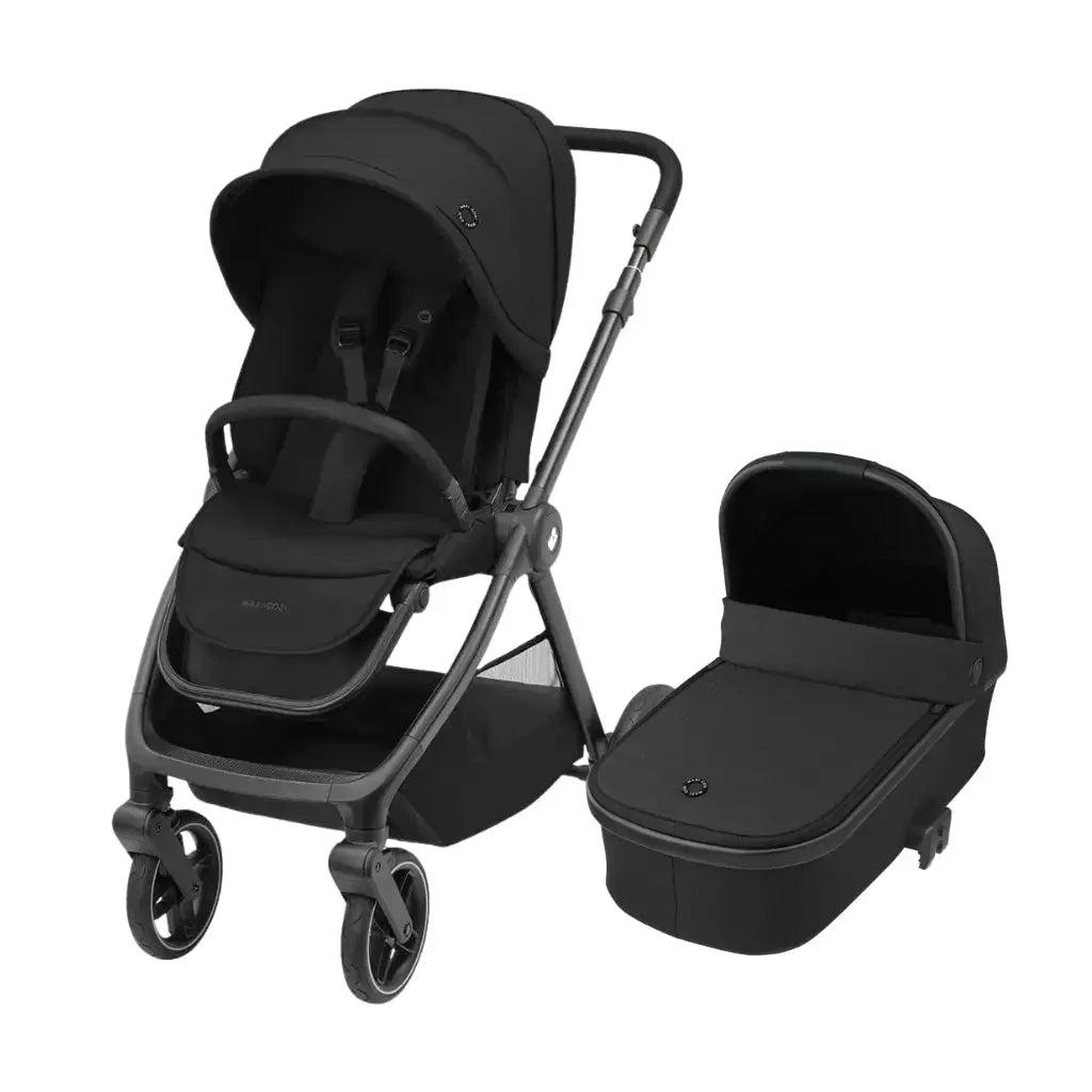 Maxi Cosi Oxford Stroller with Bassinet and Mico 12 LX Onyx Travel System