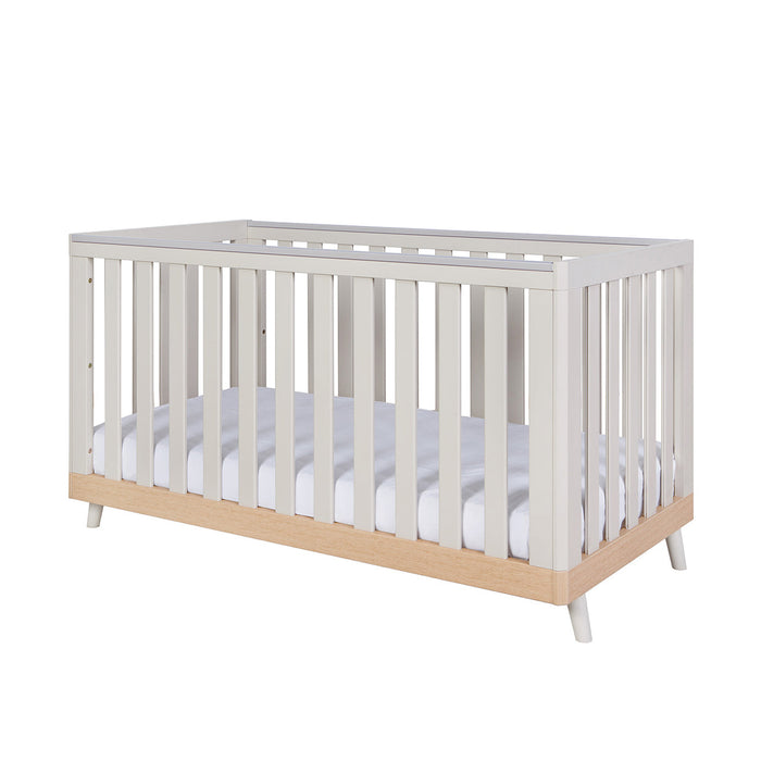 Tutti Bambini Hygge Cot - Light Oak & White Sand
