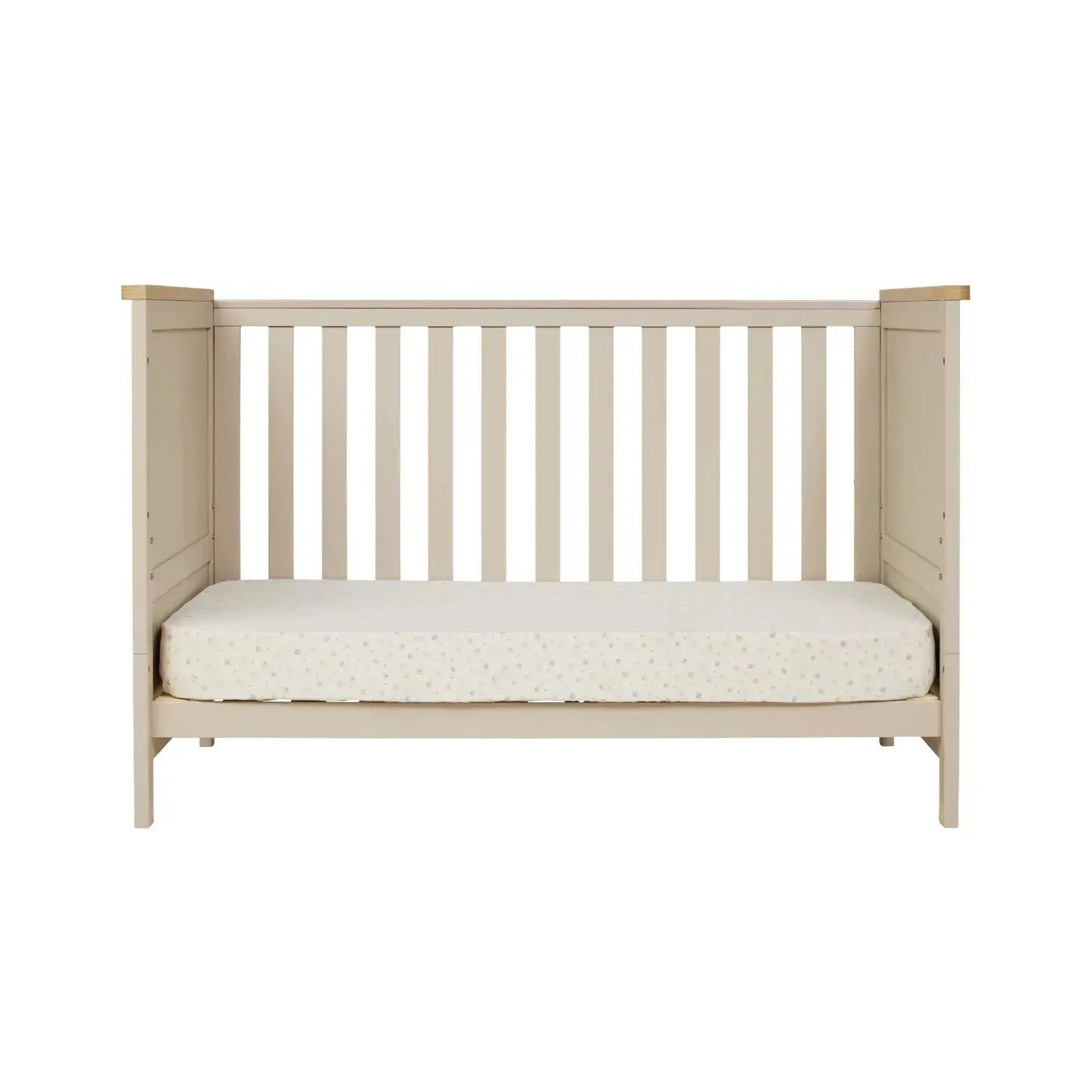 Tutti Bambini Misha Cot + Mattress - Mushroom & Golden Oak
