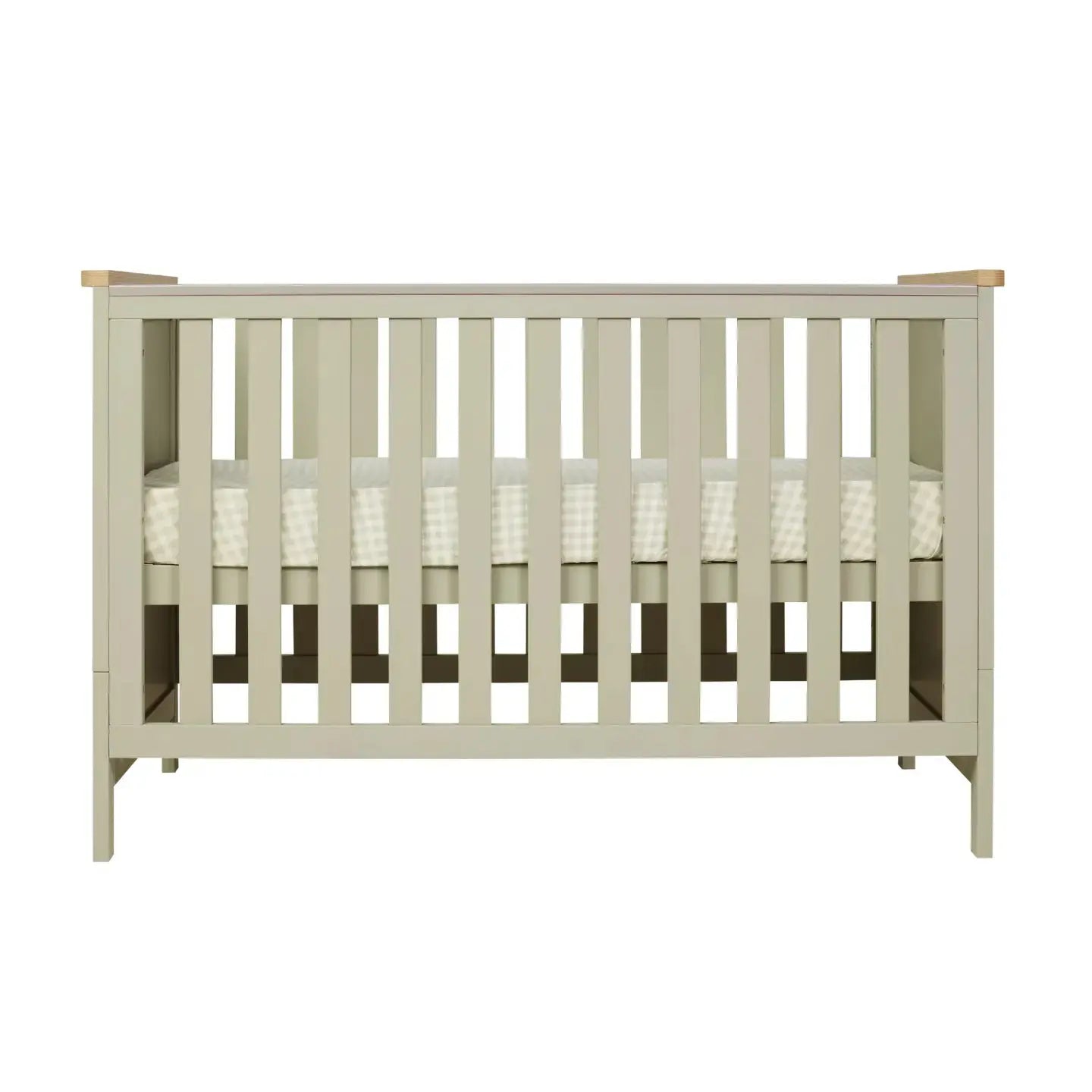 Tutti Bambini Misha Cot + Mattress - Sage & Golden Oak