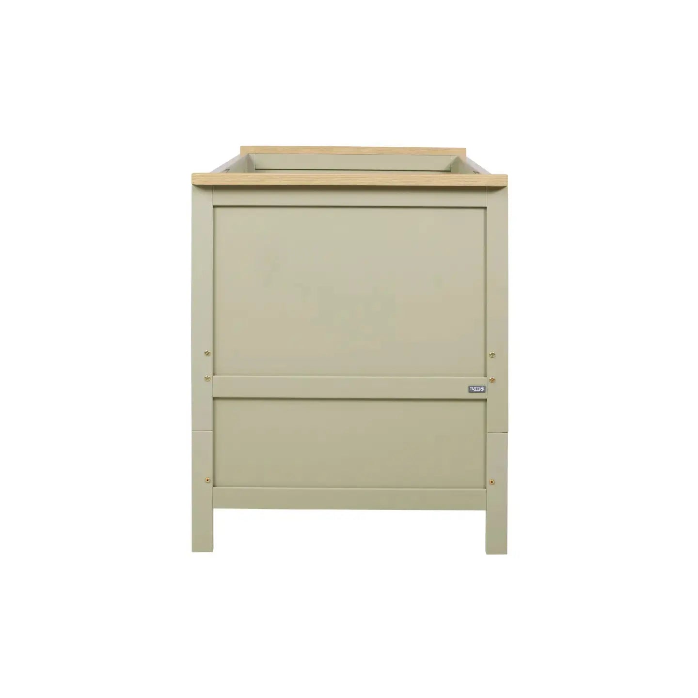 Tutti Bambini Misha Cot + Mattress - Sage & Golden Oak