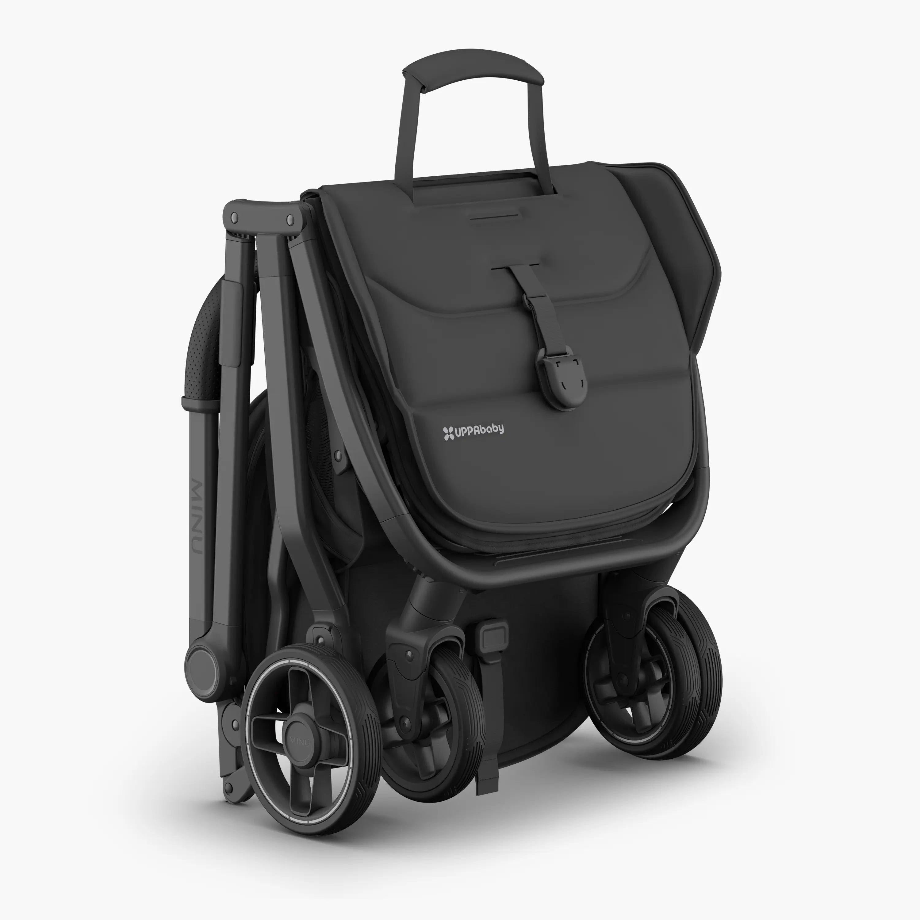 UPPAbaby Minu V3 Stroller - Jake (Charcoal/Carbon/ Black leather)
