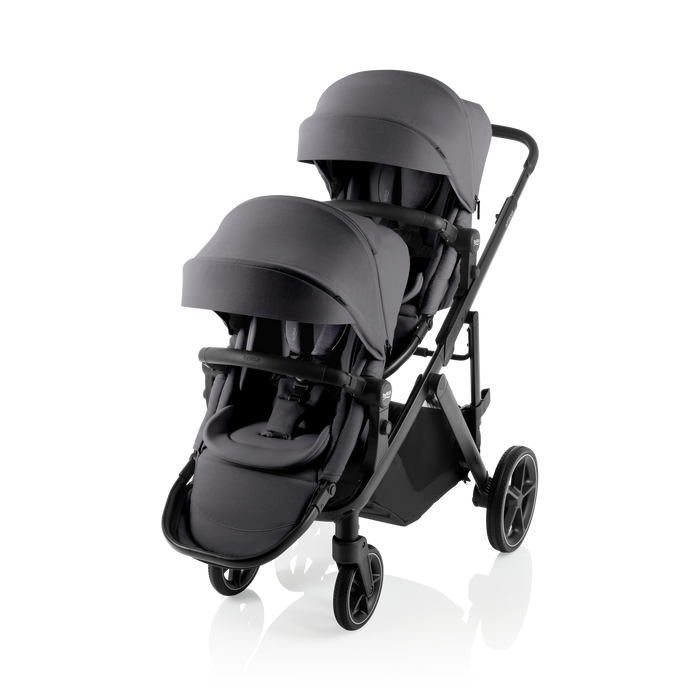 Britax Aptana Double Stroller - Mineral Grey