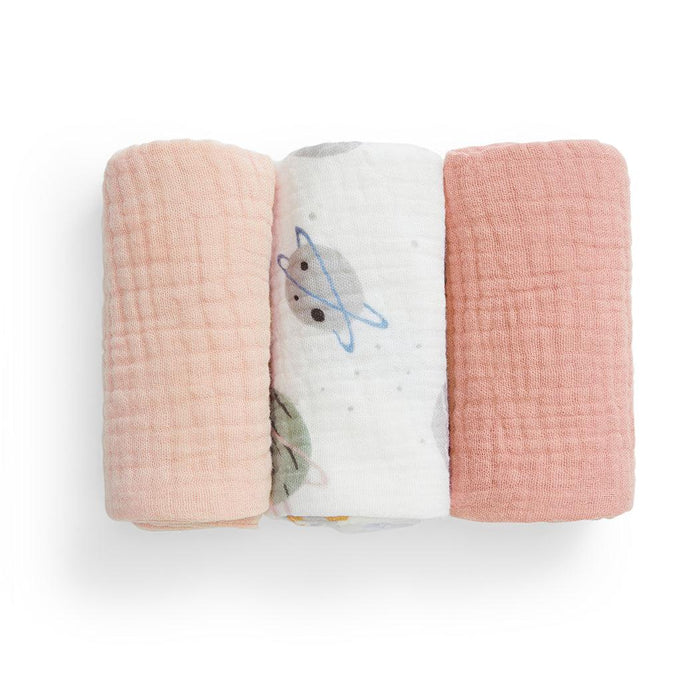 Wash Cloth 3 Pack Cotton Blush Rocket