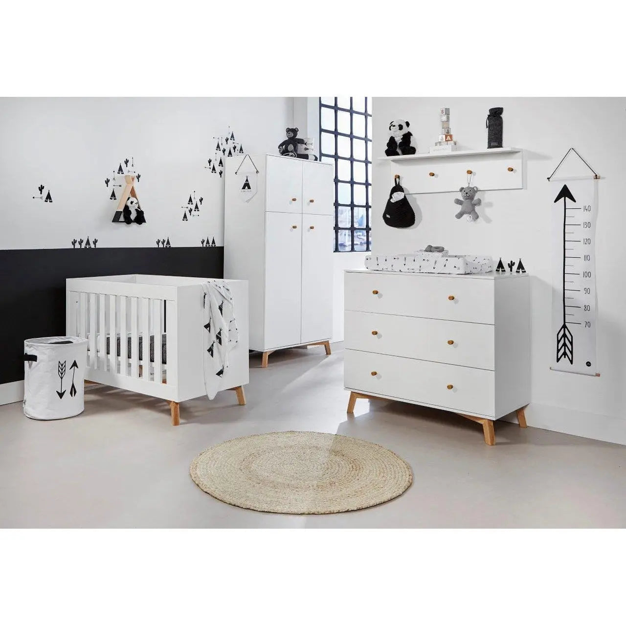 Love N Care Fjord Cot, White-Nursery Furniture - Cots-Love n Care | Baby Little Planet