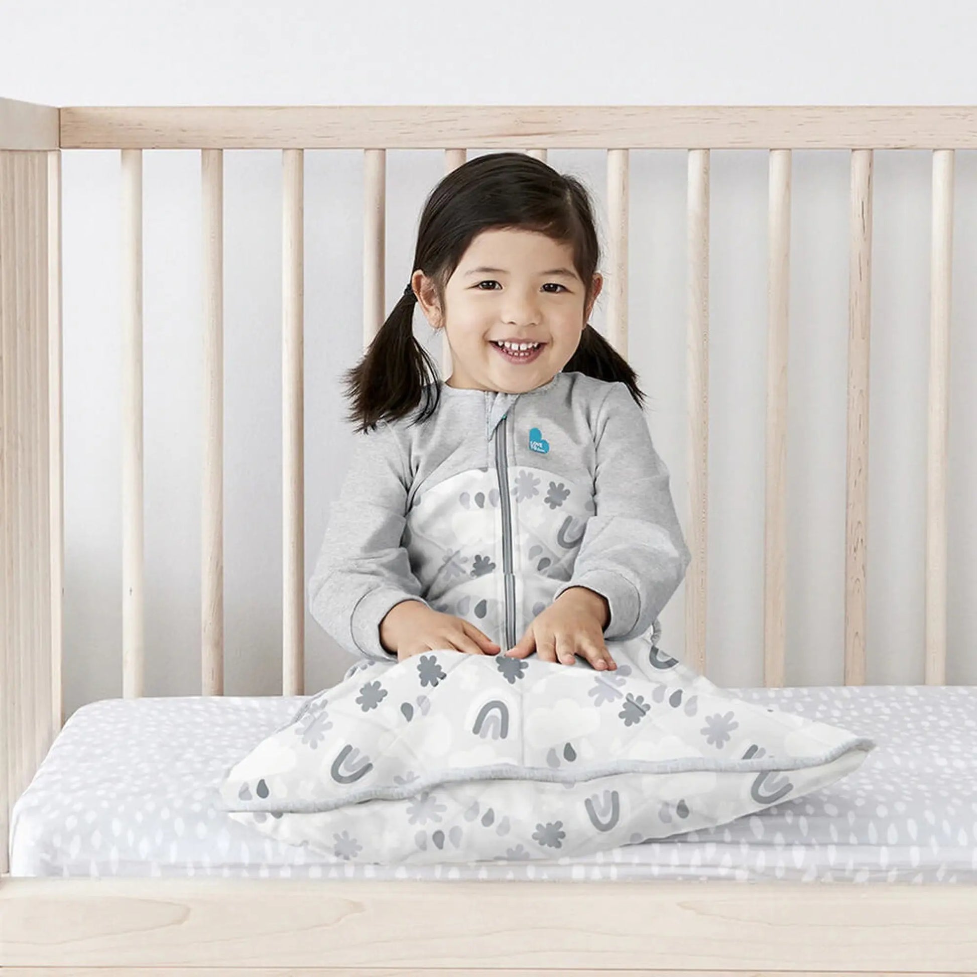 Love to dream sleep bag with Organic Cotton & Australian Merino Wool 2.5 Tog-Bedtime - Sleep Bag-Baby Little Planet