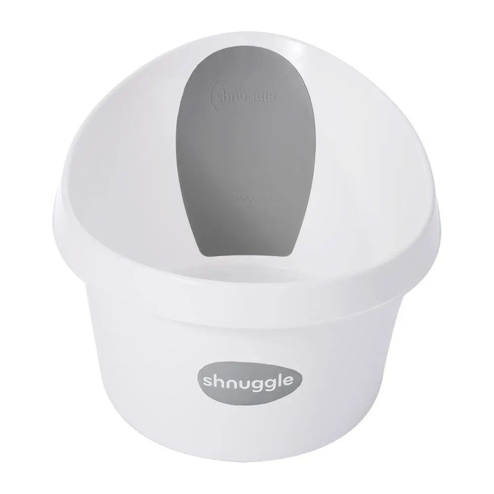 Shnuggle Toddler Bath - White-Bath Time - Baths and Stands-Baby Little Planet