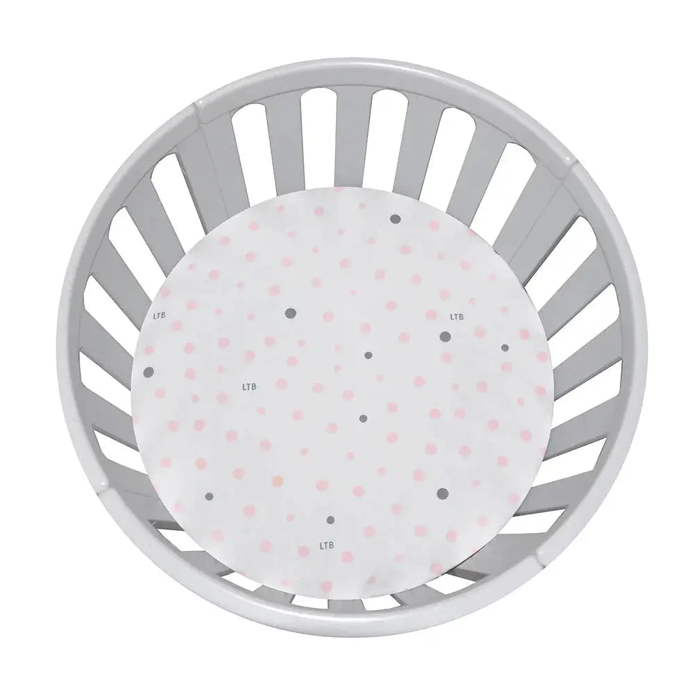 Little Turtle Baby Jersey Bassinet Fitted Sheet  (Circle)