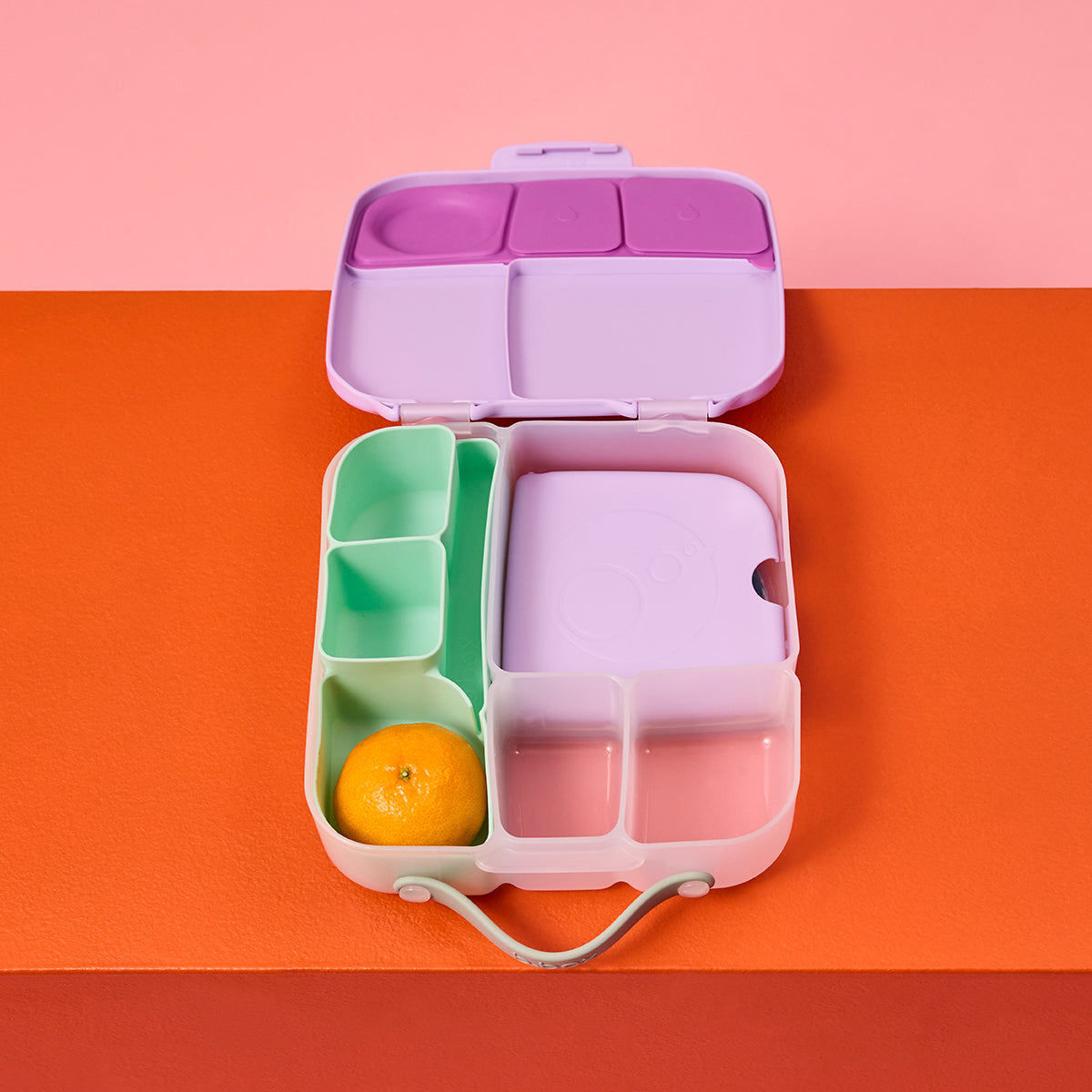 silicone bento tray - lunchbox - forest