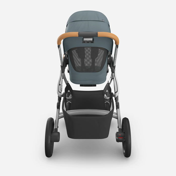 UPPAbaby Vista V3 Travel System Pram with Bassinet - Callum (Stone Blue / Silver) - Smooth Ride, Enhanced Safety & Breathable Comfort