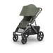 UPPAbaby Vista V3 Travel System with Bassinet - Evelyn Meadow Green | Graphite Frame, Chestnut Leather
