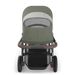 UPPAbaby Vista V3 Travel System with Bassinet - Evelyn Meadow Green | Graphite Frame, Chestnut Leather