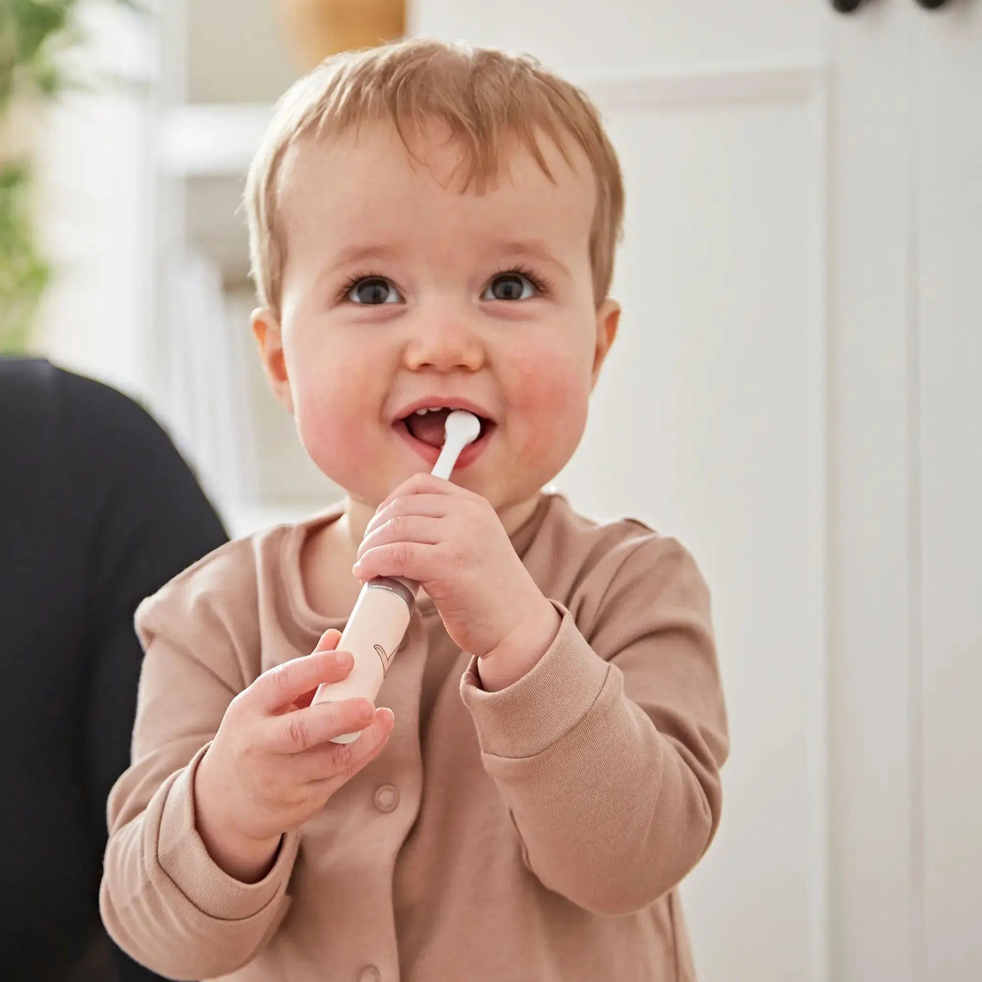 Matchstick Monkey Baby Sonic Dusty Pink Toothbrush