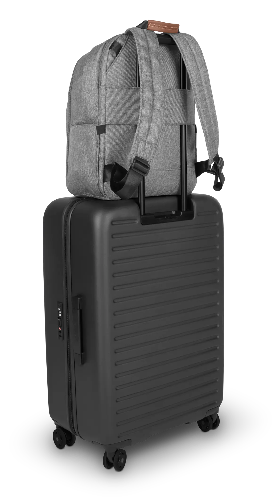 UPPAbaby Nappy Bag Pro Greyson (grey melange/saddle leather)
