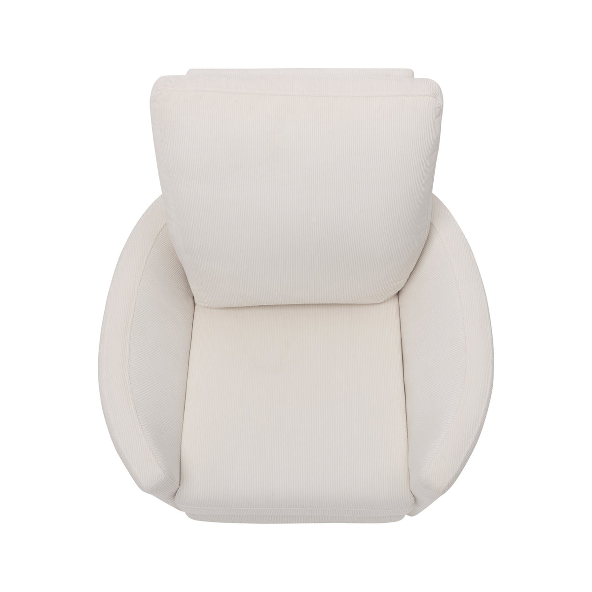 il Tutto Lola electric recliner glider styled in a nursery – Coconut Corduroy