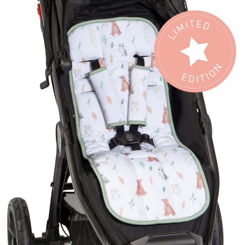 ALL4ELLA cooling pram liner in Forest Friends print