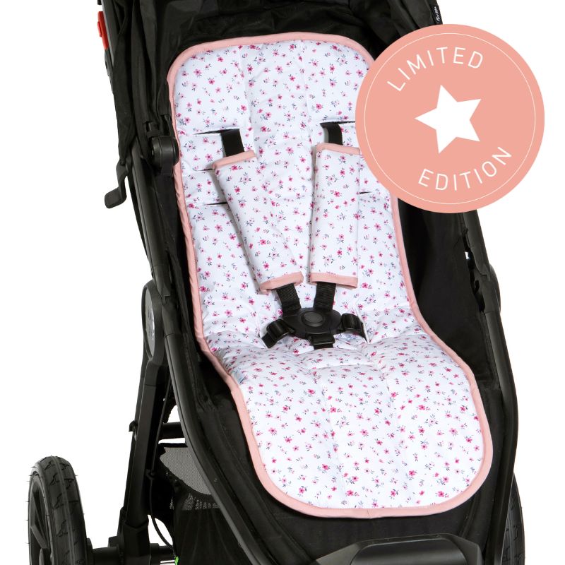 ALL4ELLA cooling pram liner in Pink Petals print