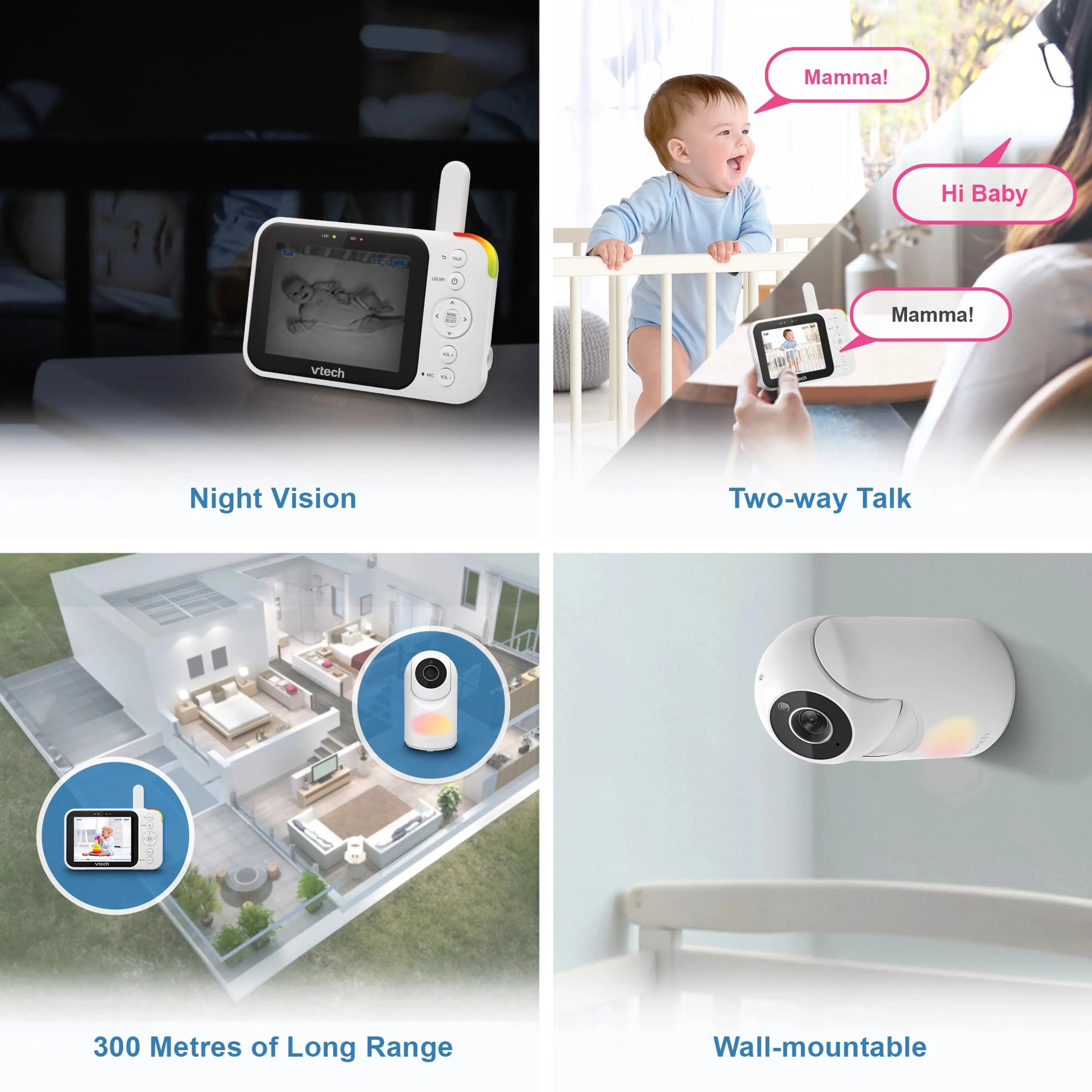 VTech Video & Audio Monitor BM3900N 2-Camera