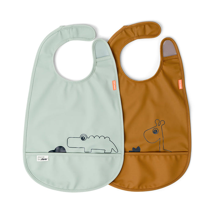Done by Deer Bib with Velcro 2 Pack  