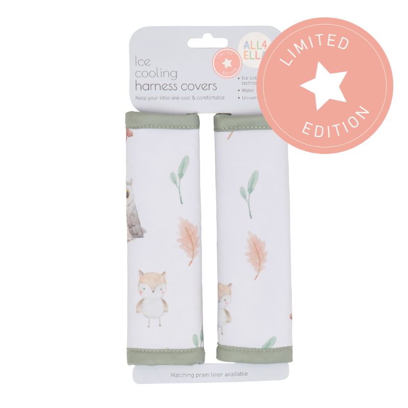 ALL4ELLA cooling harness covers in Forest Friends print