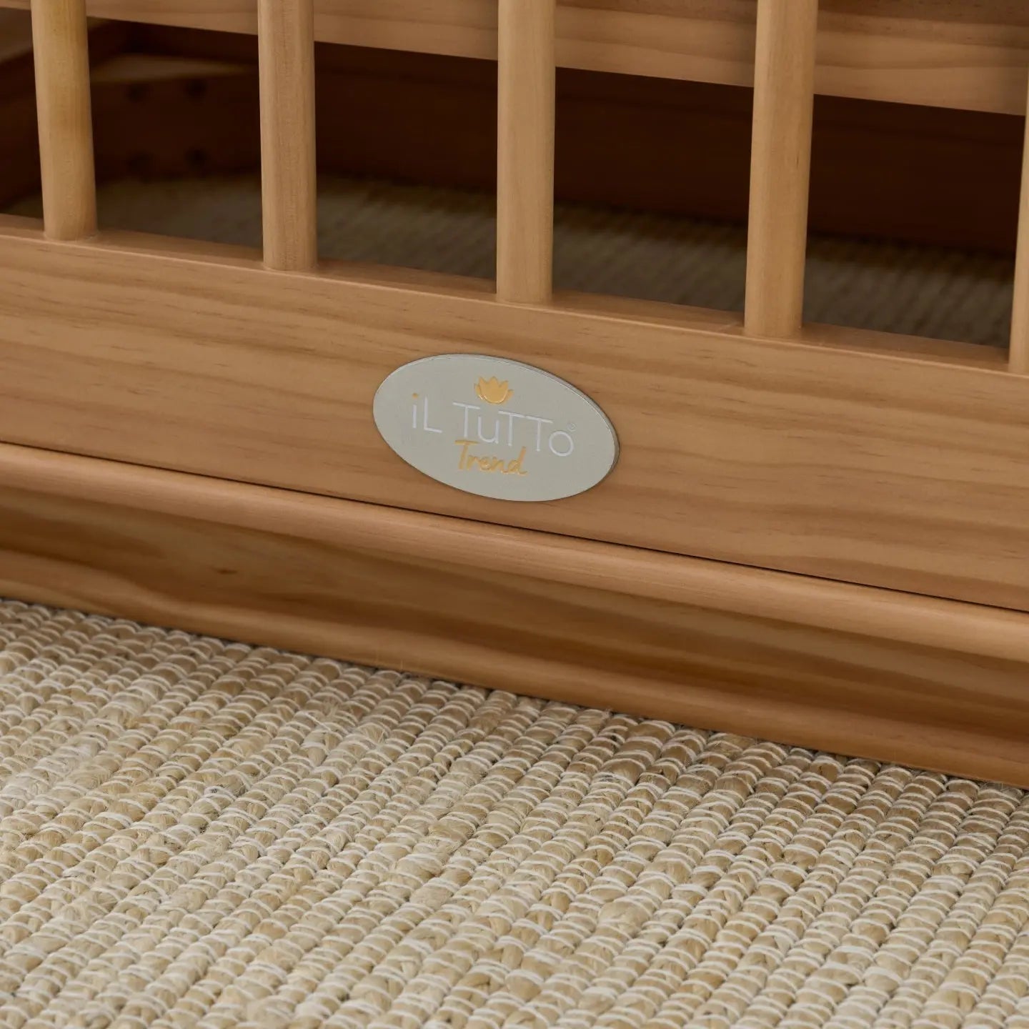 Ollie Sustainable Timber Cot in Natural