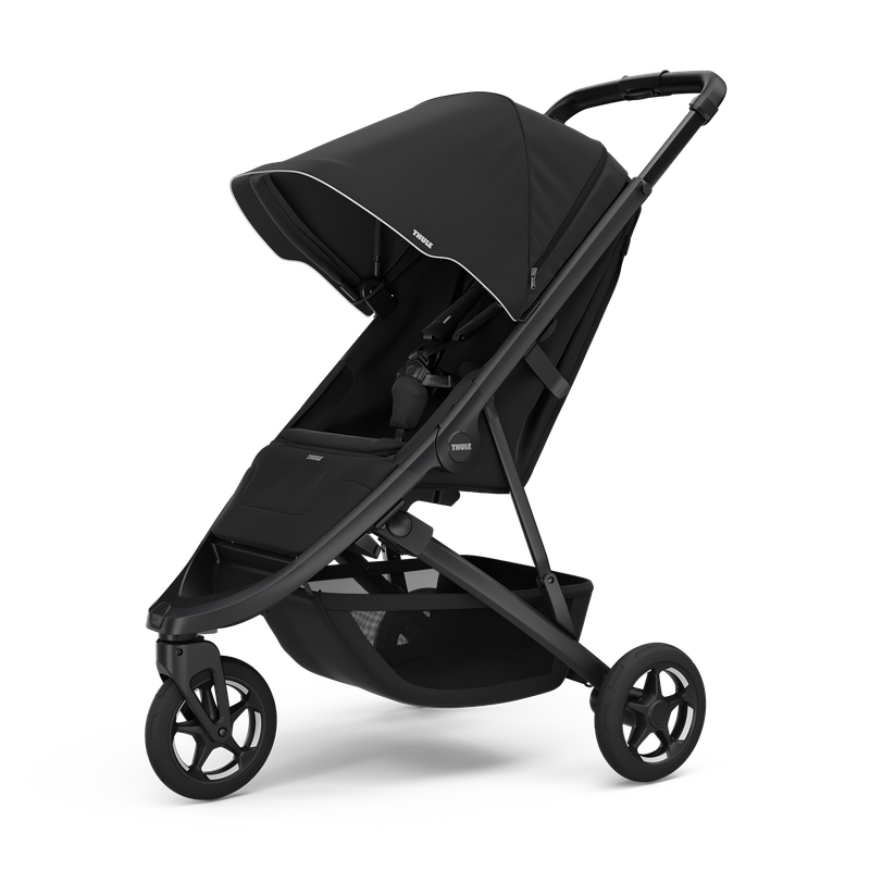 Thule Spring 2 compact stroller in Black on Black