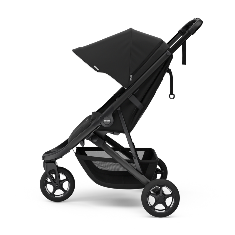 Thule Spring 2 stroller Black on Black, side profile