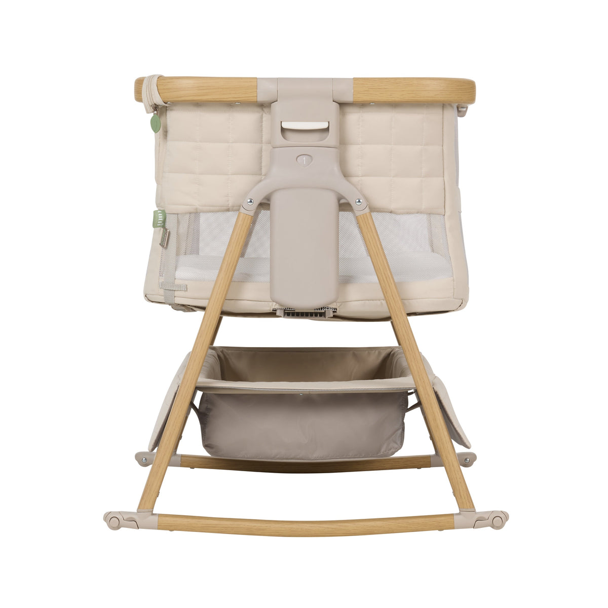 CoZee Breeze Sense end view with rocking bars fitted