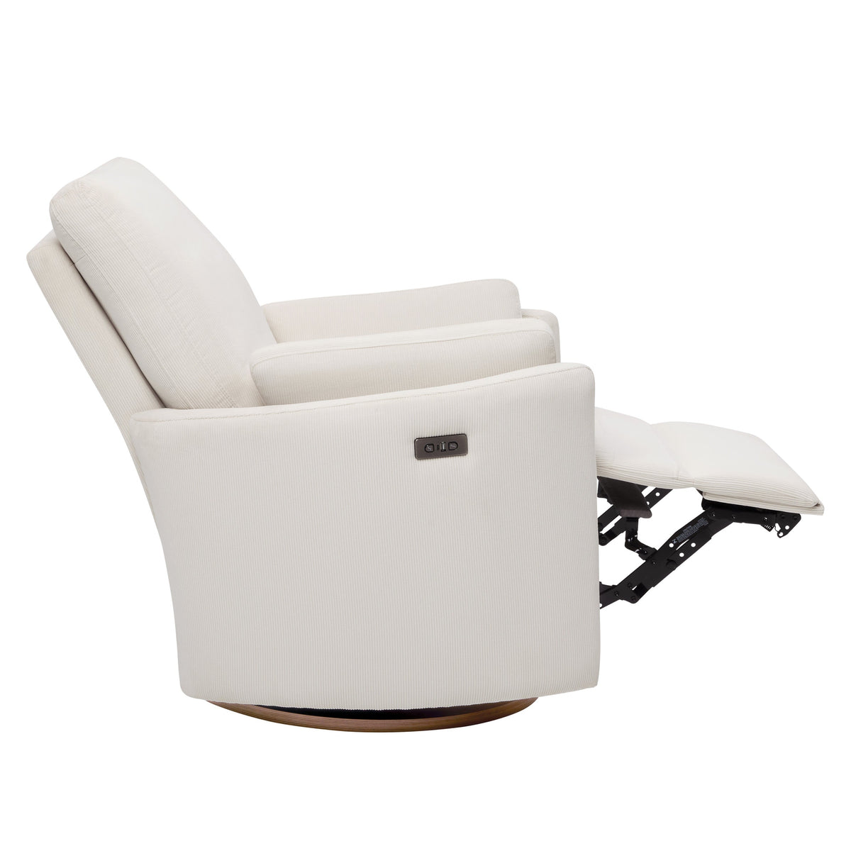 il Tutto Lola electric recliner glider in Coconut Corduroy – Trend Collection