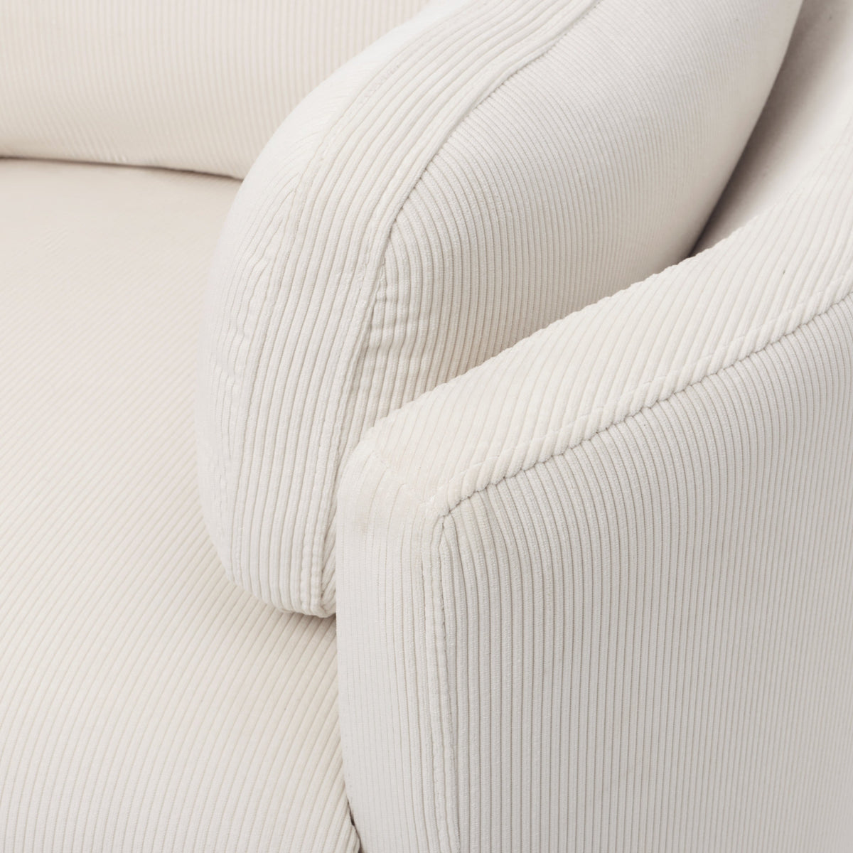 il Tutto Lola electric recliner glider nursery chair – Coconut Corduroy corduroy texture