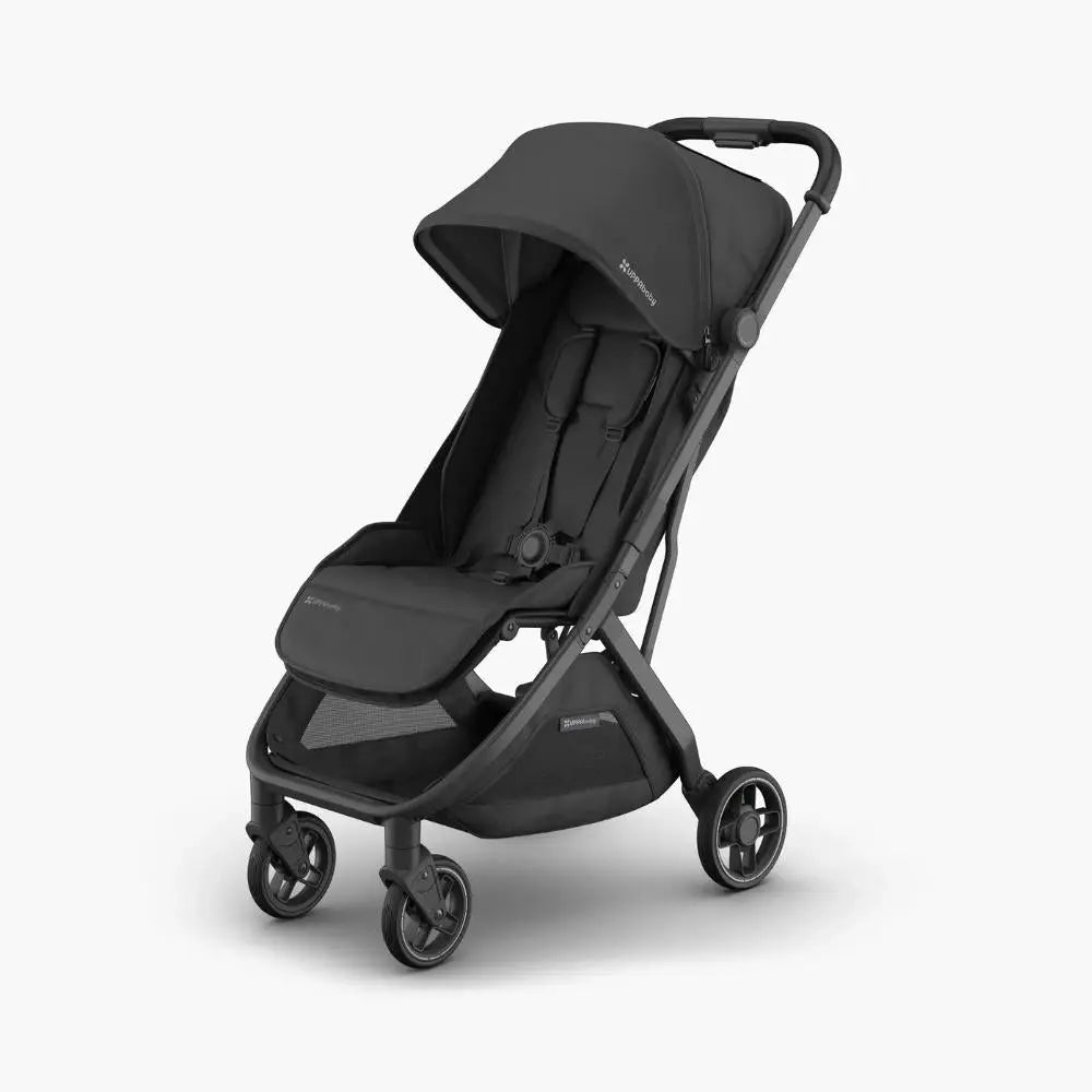 UPPAbaby Minu V3 Stroller - Jake (Charcoal/Carbon/ Black leather)  