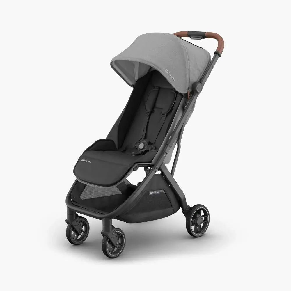 UPPAbaby Minu V3 Stroller - Greyson (Charcoal/Carbon/ Saddle leather)  