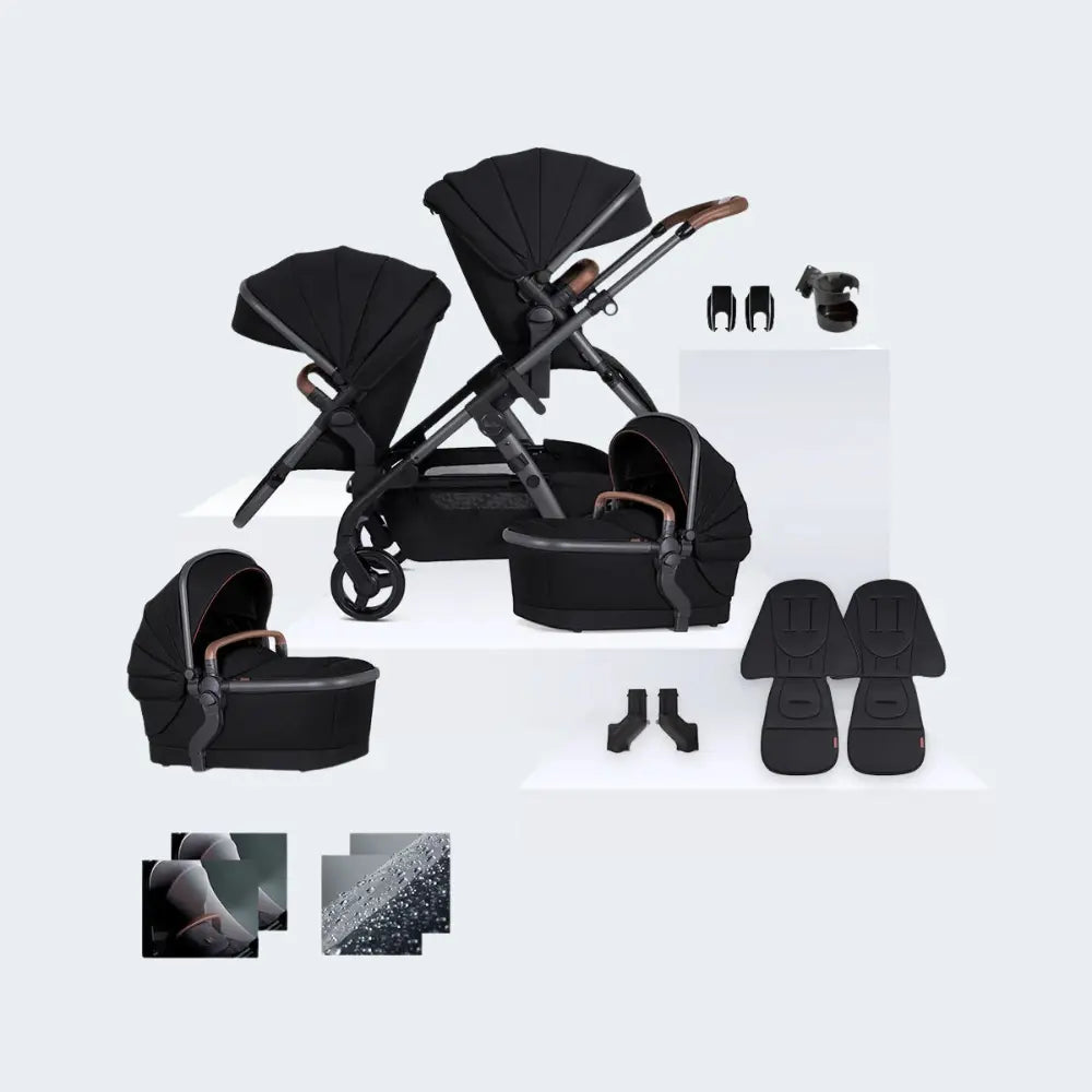 Silver Cross Wave 3 Licorice Twin Bundle  