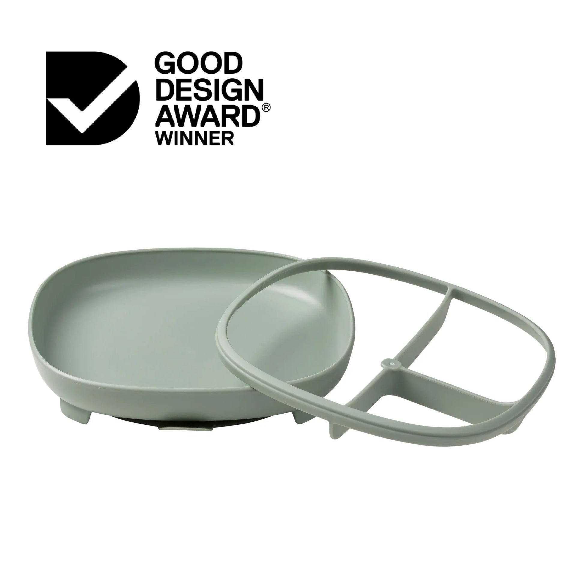 2 in 1 suction plate - sage