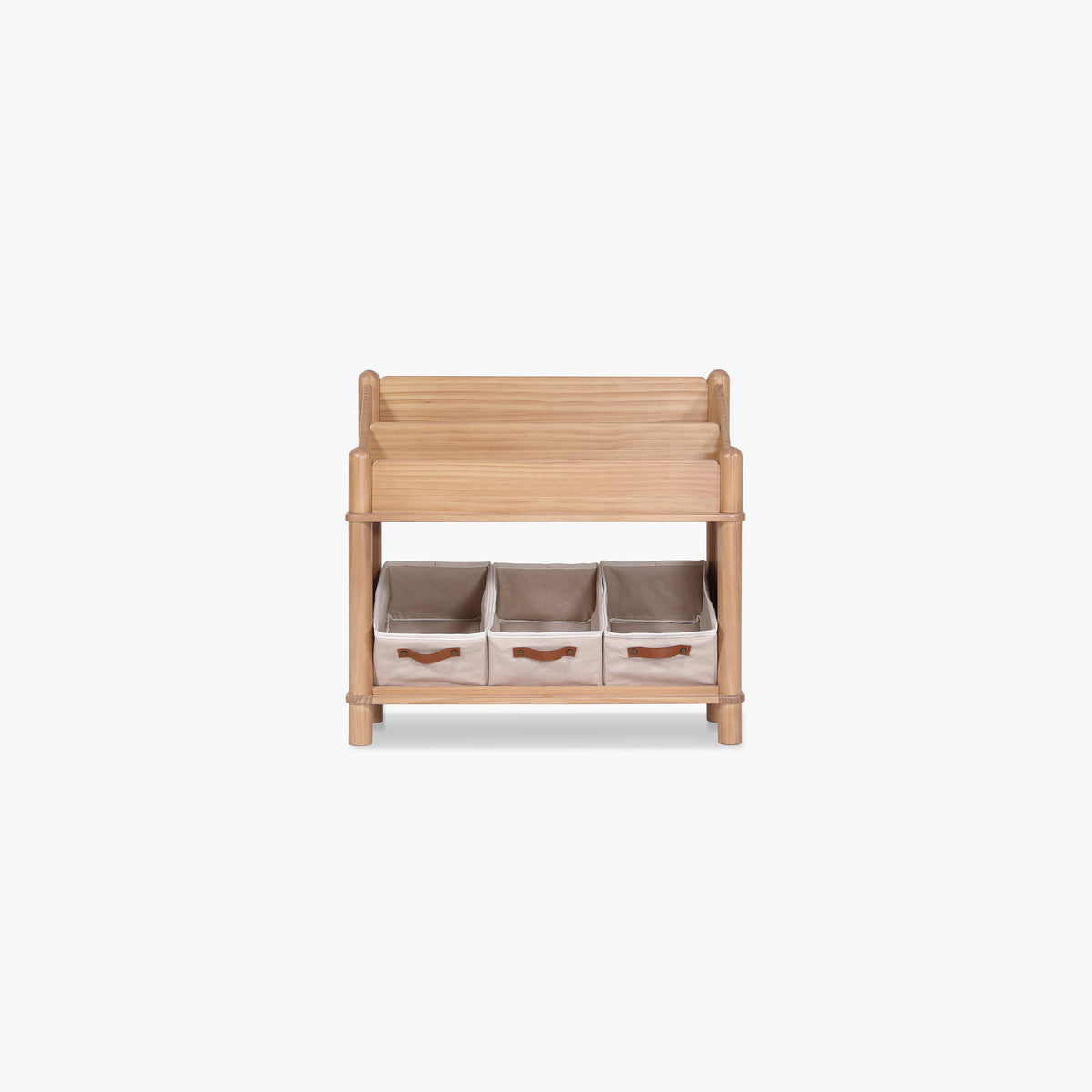 Seena Stori bookshelf styled in a room