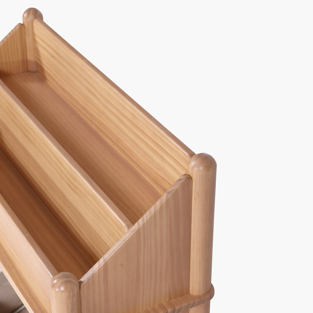 Seena Stori bookshelf forward-facing book display shelves