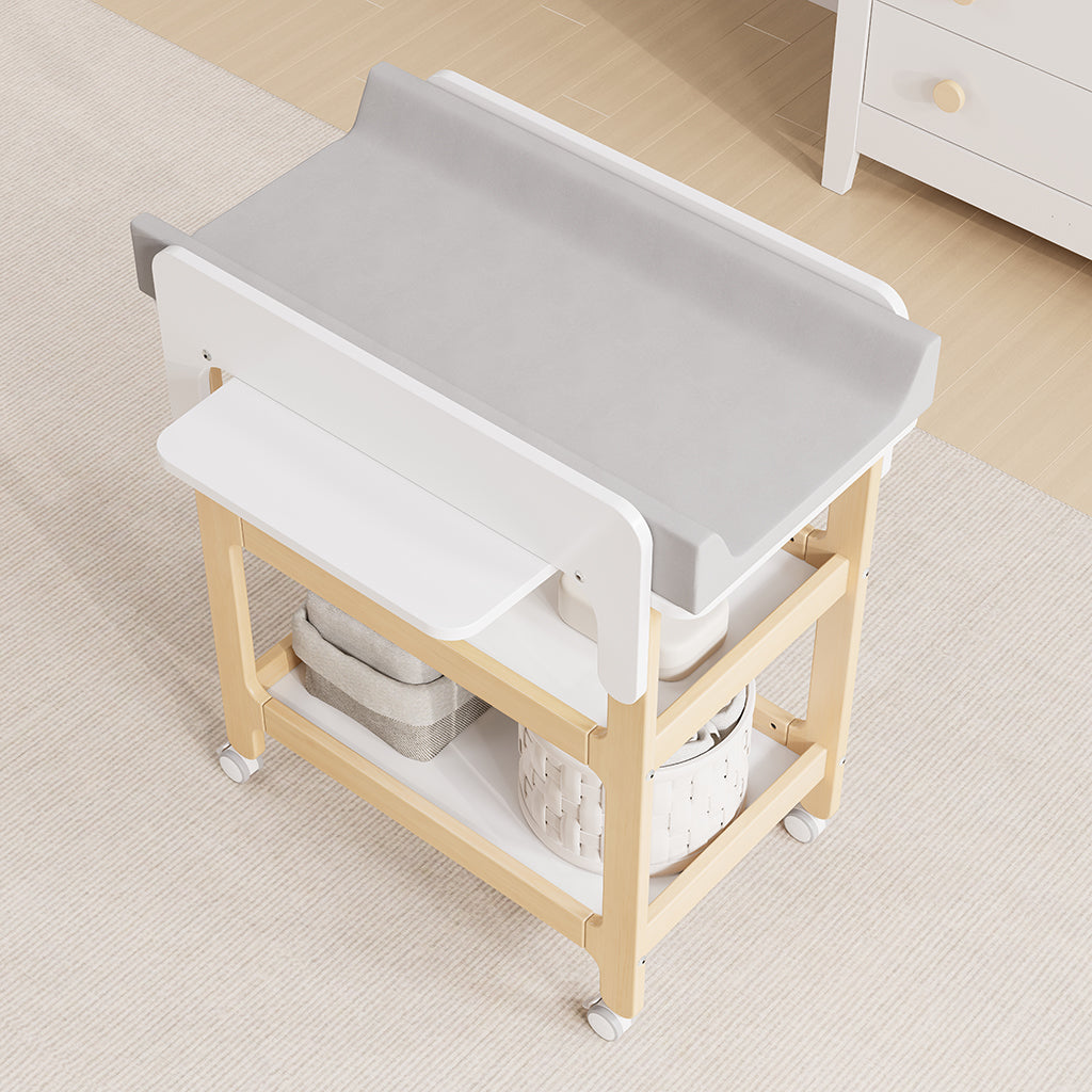 Boori Alva Ergonomic Changer styled in a modern nursery