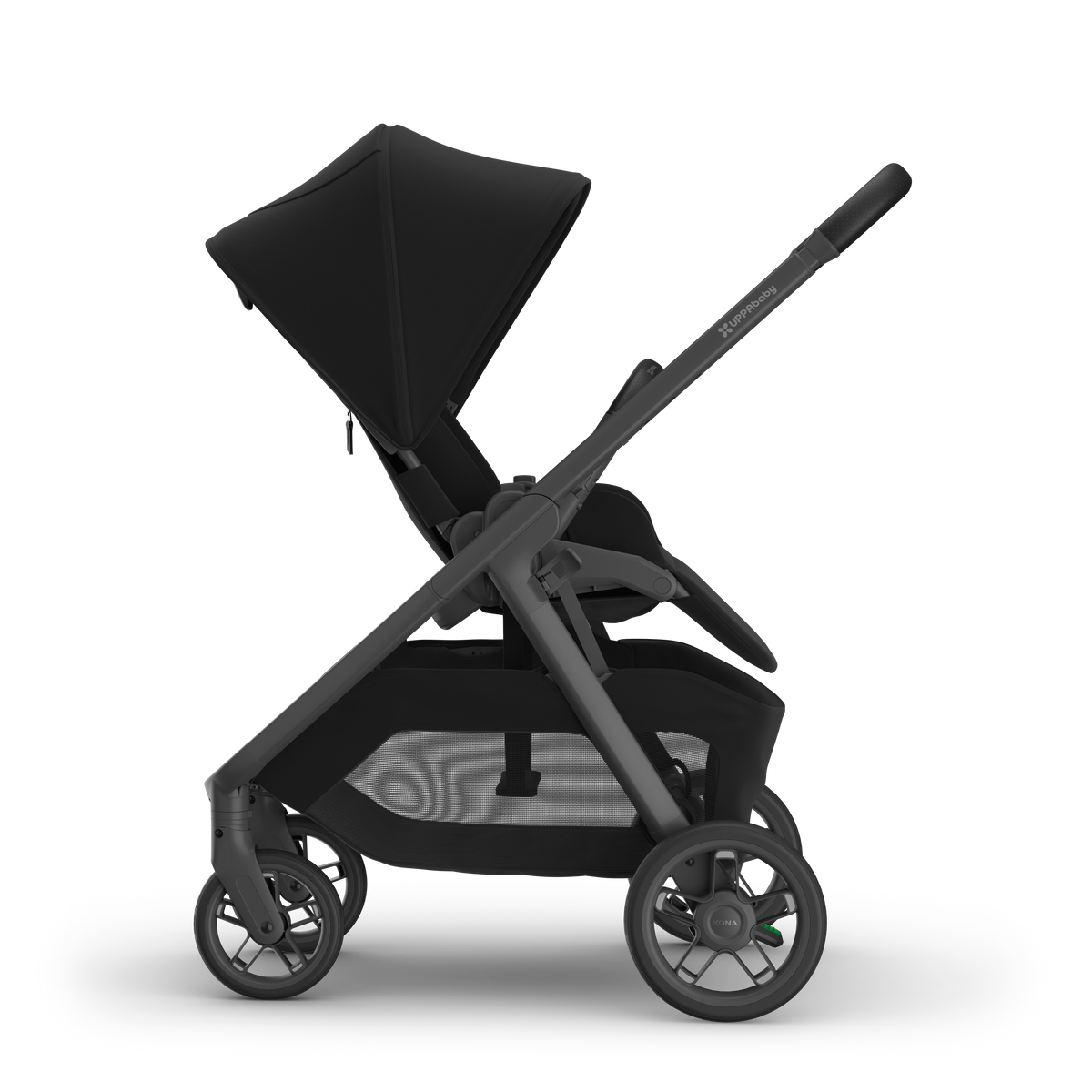 UPPAbaby Kona with the seat reversed to face the parent