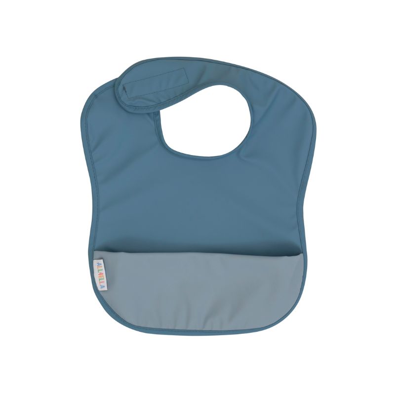 Recycled pouch bib - Blue