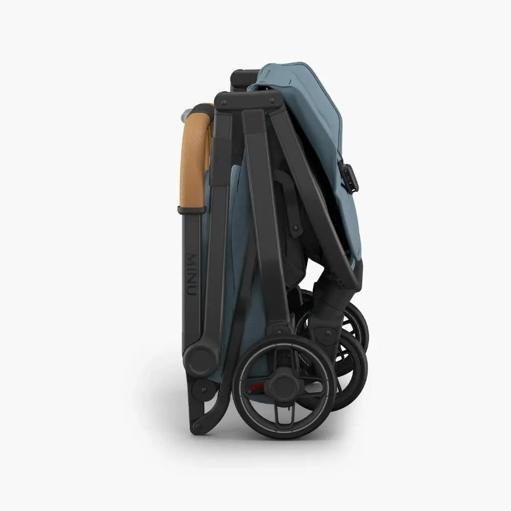 UPPAbaby Minu V3 Stroller - Dillan (Blue/Carbon/ Sand Leather)  