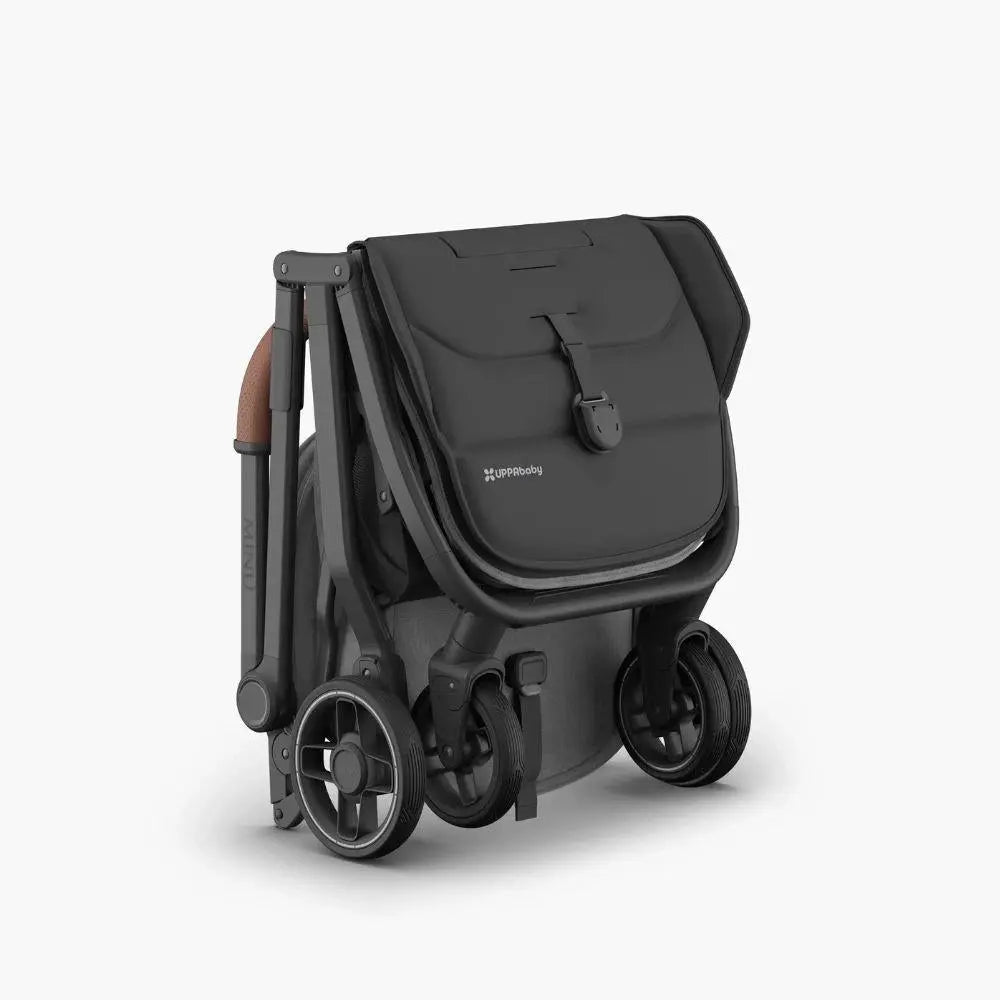 UPPAbaby Minu V3 Stroller - Greyson (Charcoal/Carbon/ Saddle leather)  
