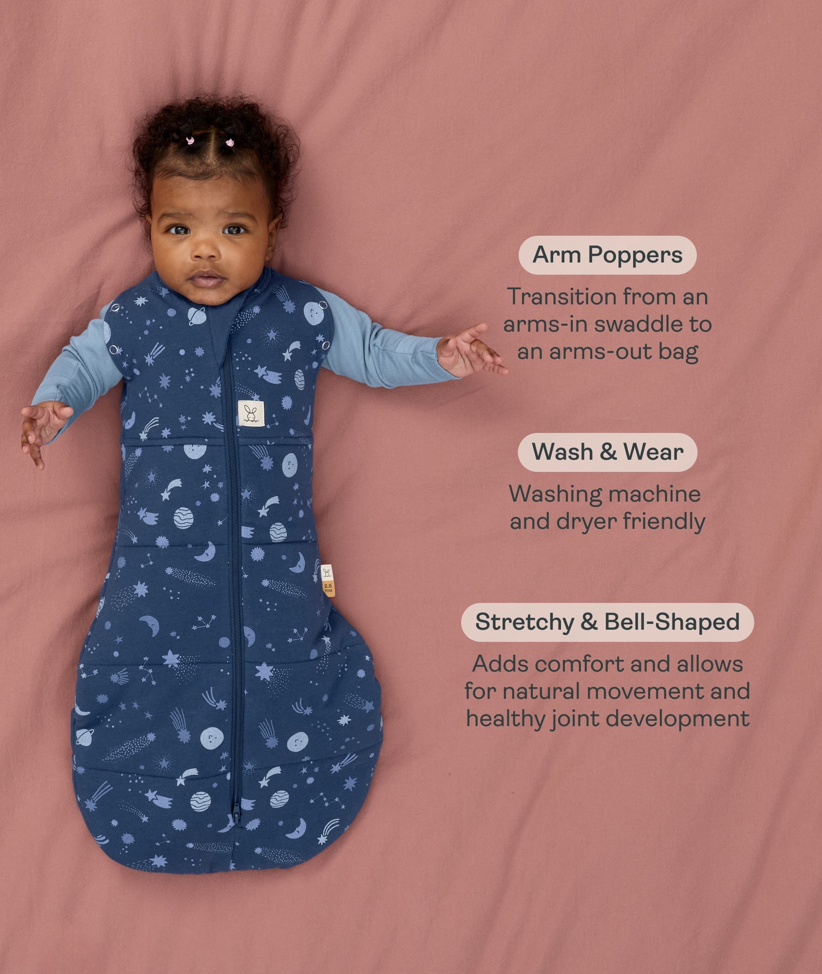 Cocoon Swaddle Bag 2.5 TOG Starbeam
