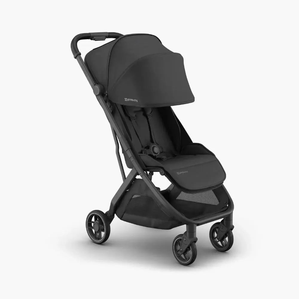 UPPAbaby Minu V3 Stroller - Jake (Charcoal/Carbon/ Black leather)  