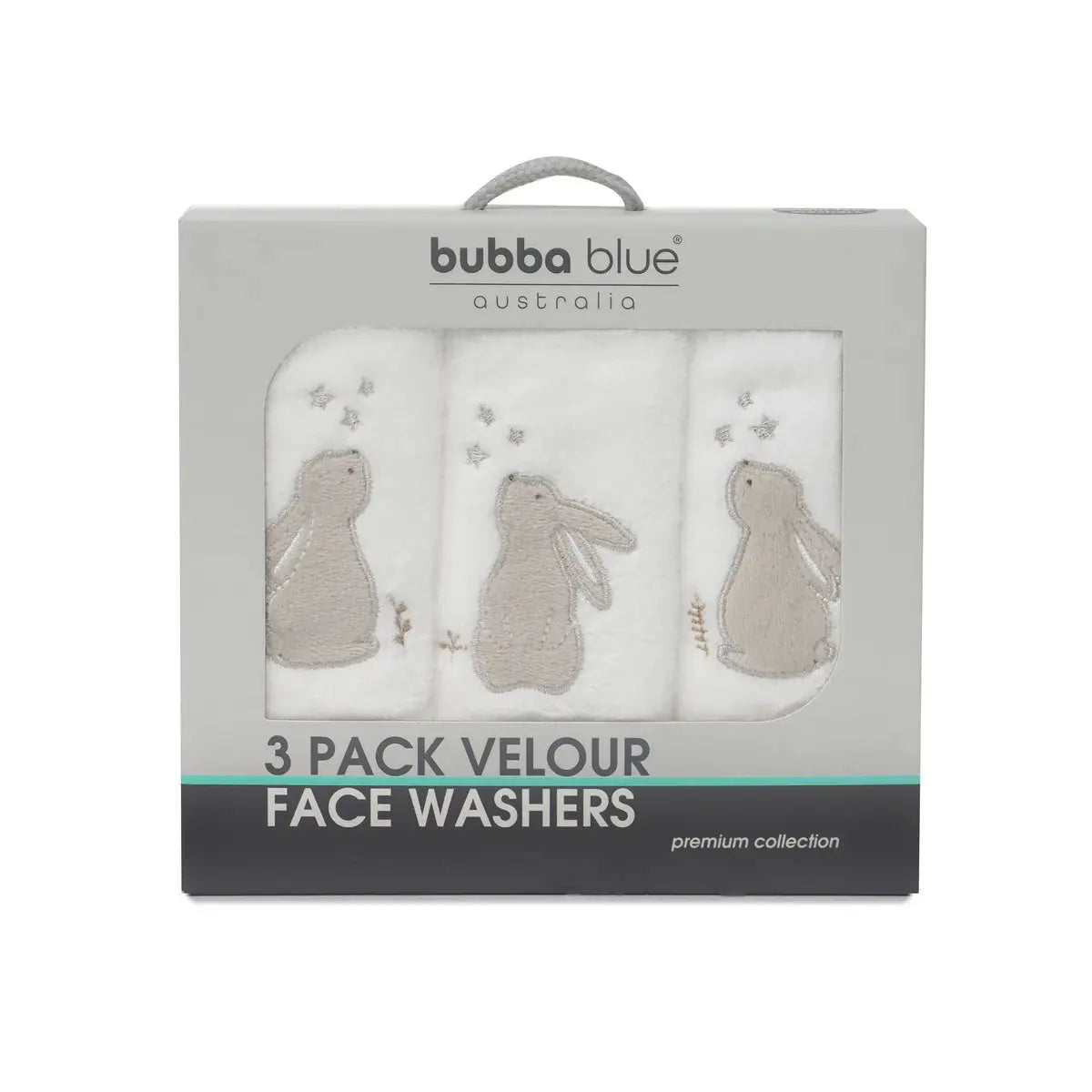 Bubba Blue 3 Packs  Face Washers  