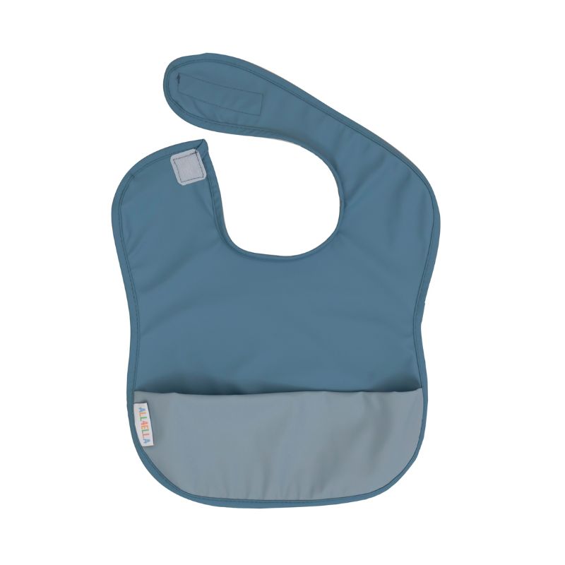 Recycled pouch bib - Blue