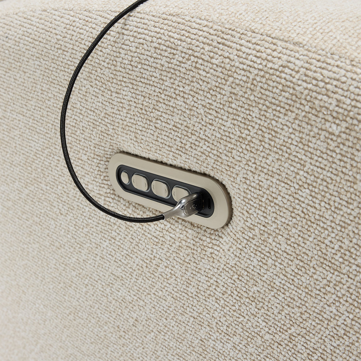Harlow Electric Nursery Chair Oat, adjustable head and neck support